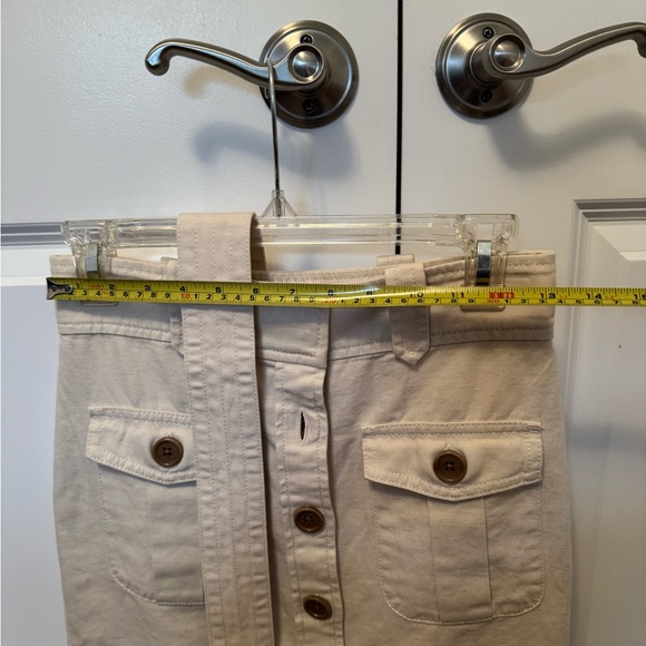 NWOT Gap cotton/linen skirt with a belt  - size 0 - Picture 9 of 11